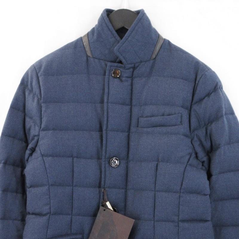 良品 MOORER ムーレー ダウンジャケット ZAYN-L ネイビー 紺 42 メンズ 