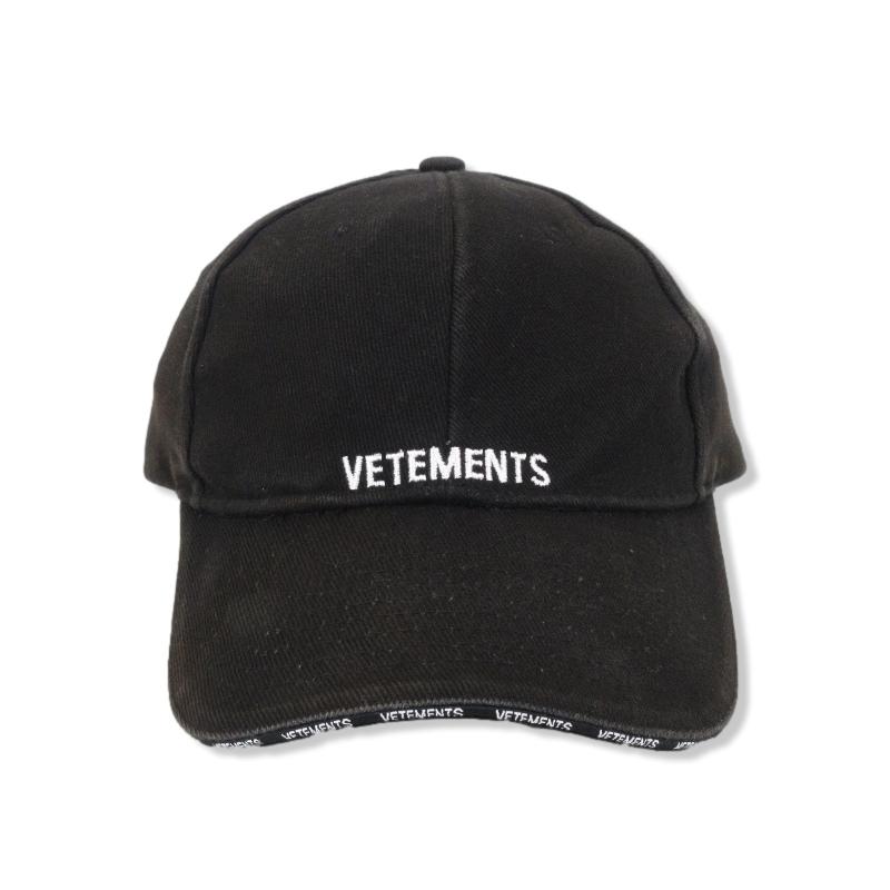 SEAL限定商品 vetements 未使用 ヴェトモン キャップ スタンプ ロゴ 黒