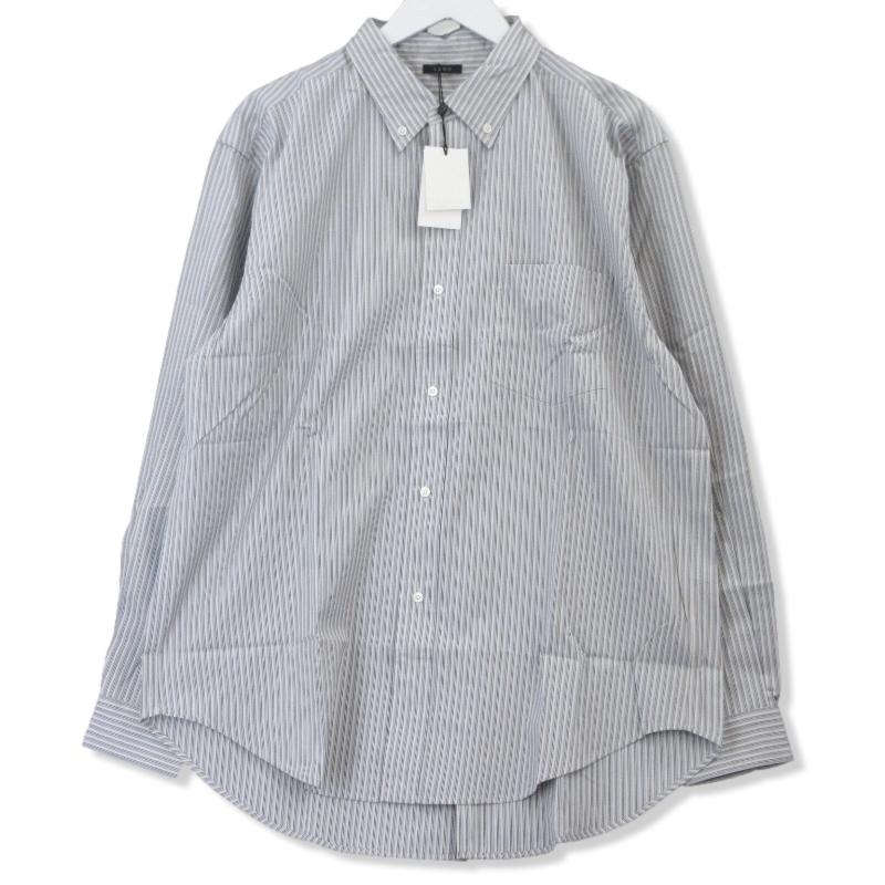 LENO グレー系チェック 長袖シャツ LENO グレー系チェック 長袖シャツ