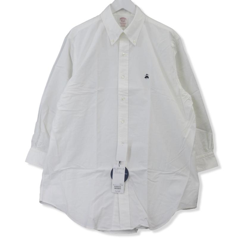 Brooks Brothersの長袖ボタンダウンシャツ　送料無料　XLサイズ　白 BROOKS BROTHERS ボタンダウンシャツ ホワイト XL
