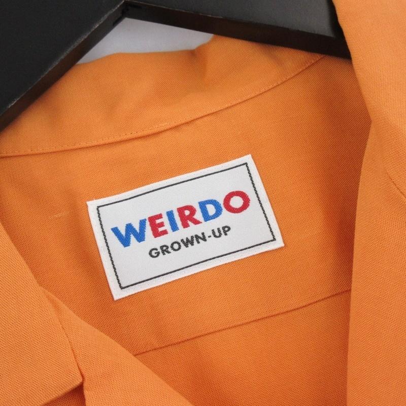 Weirdo ボウリングシャツ ホワイト/オレンジ Weirdo ボウリングシャツ ホワイト/オレンジ Weirdo ボウリング
