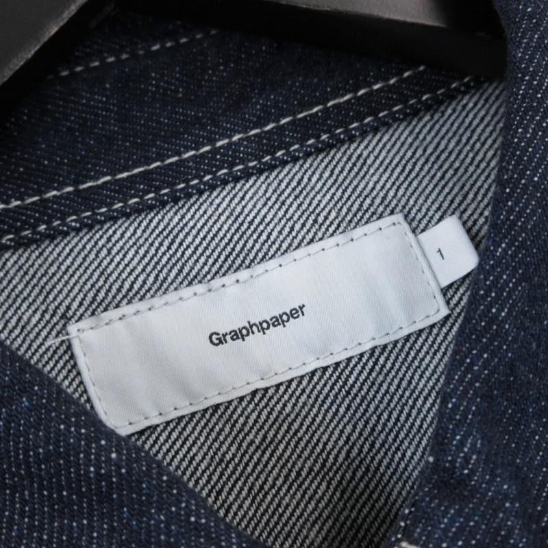 良品 Graphpaper グラフペーパー 21AW 長袖デニムシャツ GM213-50077B  