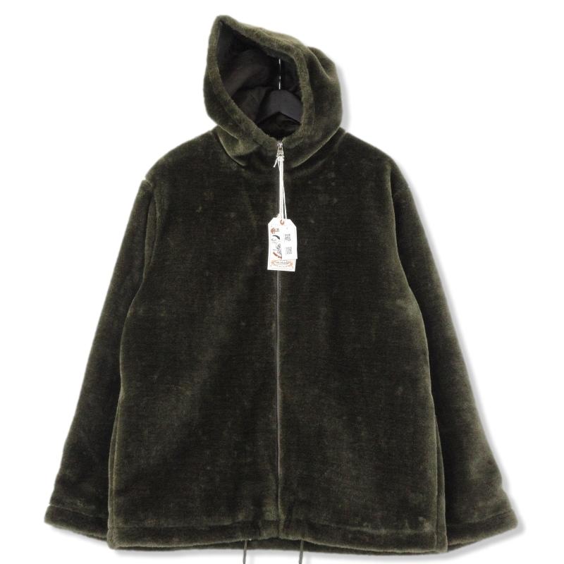 CALEE 美品 キャリー Fake mouton zip field hoodie CL-21AW070 
