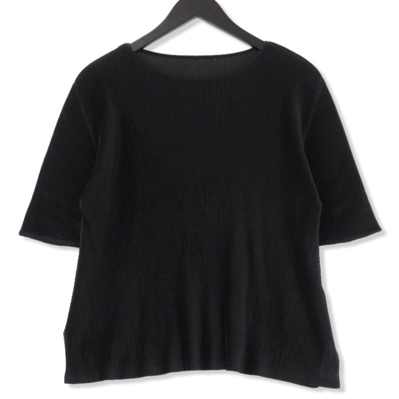 イッセイミヤケのプリーツ加工の半袖シャツです。 PLEATS PLEASE ISSEY MIYAKE プリーツプリーズ イッセイミヤケ