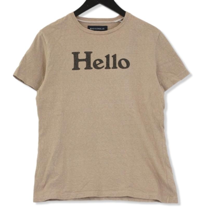 MADISONBLUE マディソンブルー 半袖Tシャツ HELLO CREW NECK TEE MADISONBLUE マディソンブルー 半袖Tシャツ HELLO CREW NECK TEE