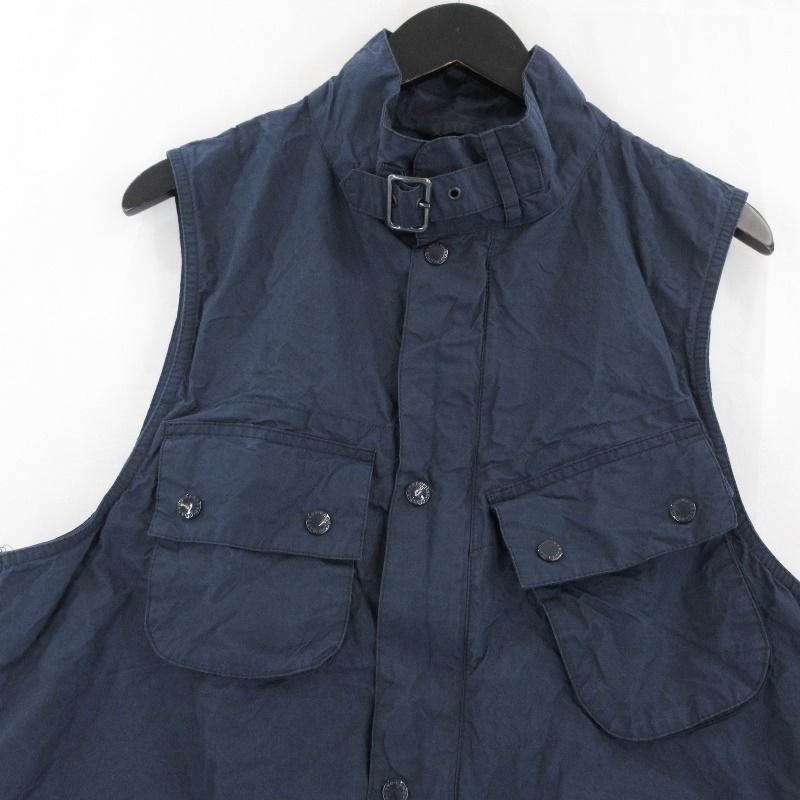●良品●エンジニアードガーメンツ　パラフィン加工ベスト　Barbour ○良品○エンジニアードガーメンツ パラフィン加工ベスト Barbour