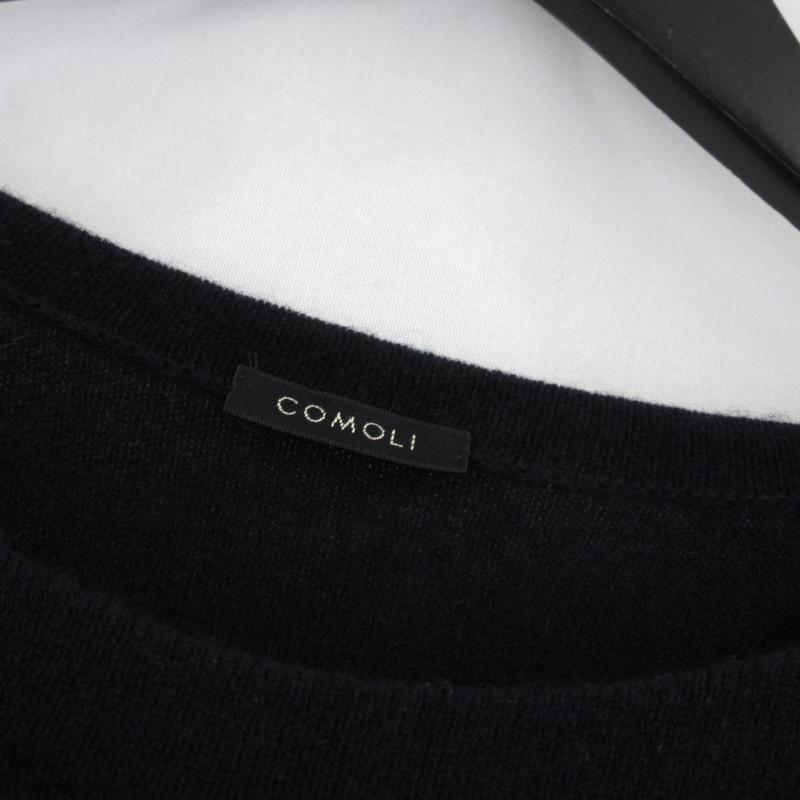 COMOLI コモリ カシミヤ ボートネックニット Q03-06005 プル COMOLI コモリ カシミヤ ボートネックニット Q03-06005 プル