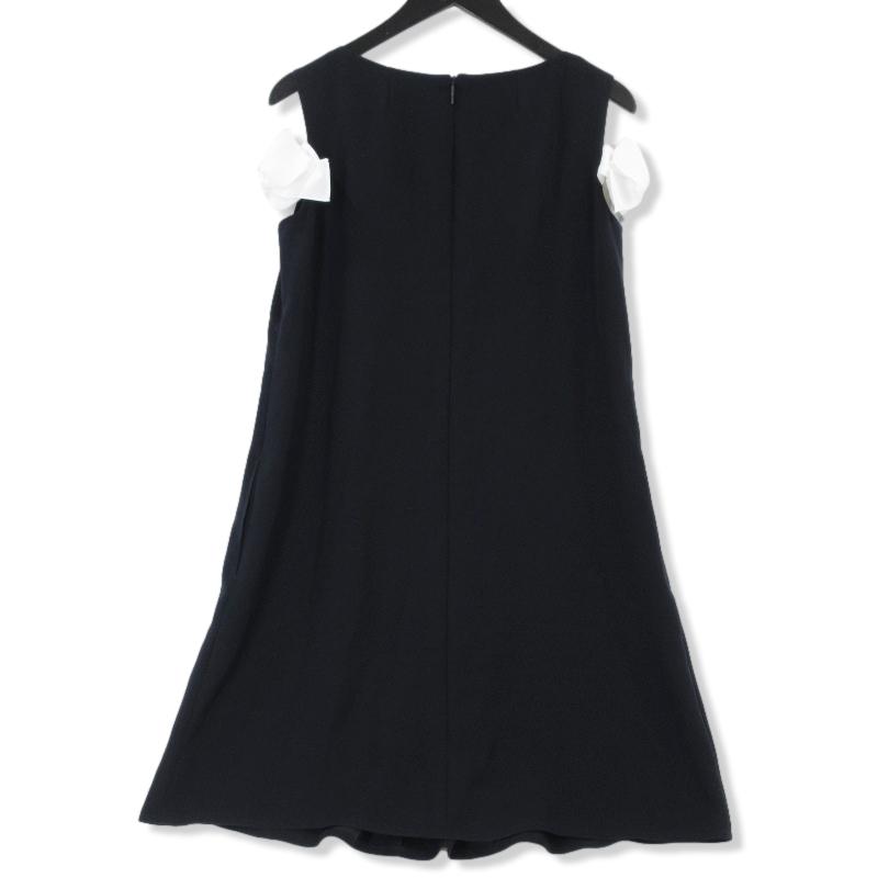 美品 Rene ルネ ショルダーワンピース 6726330 リボン レディース 