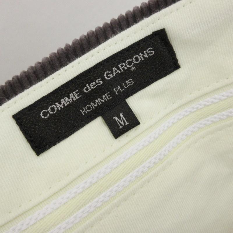 美品 COMME des GARCONS SHIRT コーデュロイ パンツ 綿コーデュロイ×多素材MIX 製品加工 パンツ HPーP027ー051