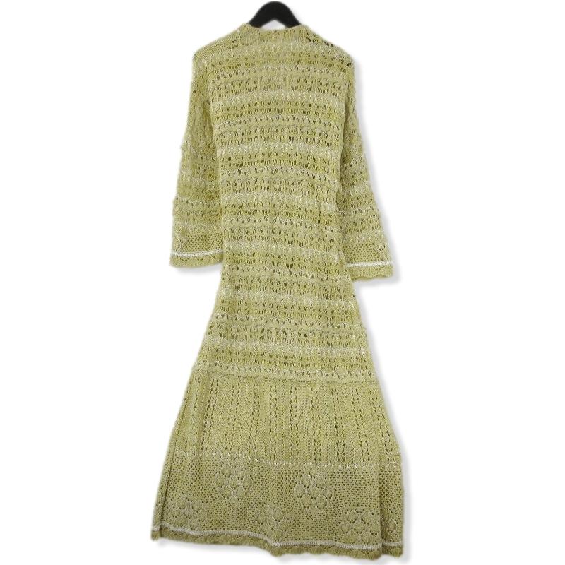 未使用 Mame Kurogouchi マメクロゴウチ 花柄ラップニットドレス