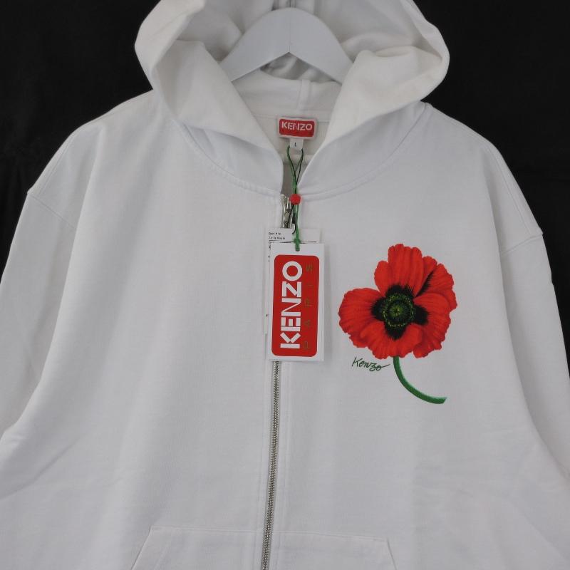 未使用 KENZO ケンゾー ジップパーカー FC65SW4244MF POPPY 22AW