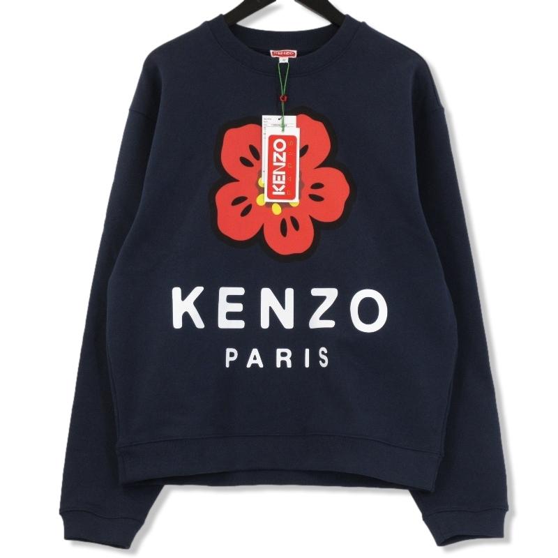 KENZO トレーナー スウェット 青 ボケフラワー