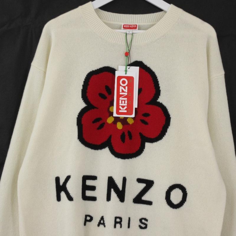 KENZO ウールニットセーター L ホワイト新品未使用品