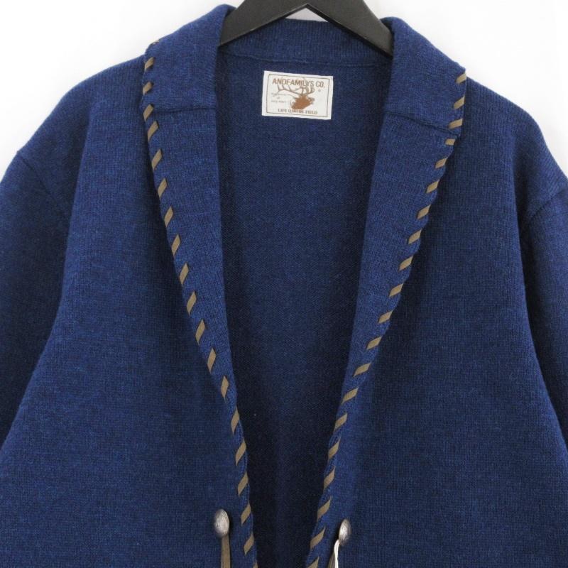 未使用 ANDFAMILYS アンドファミリー ネイティブカーディガン KN  