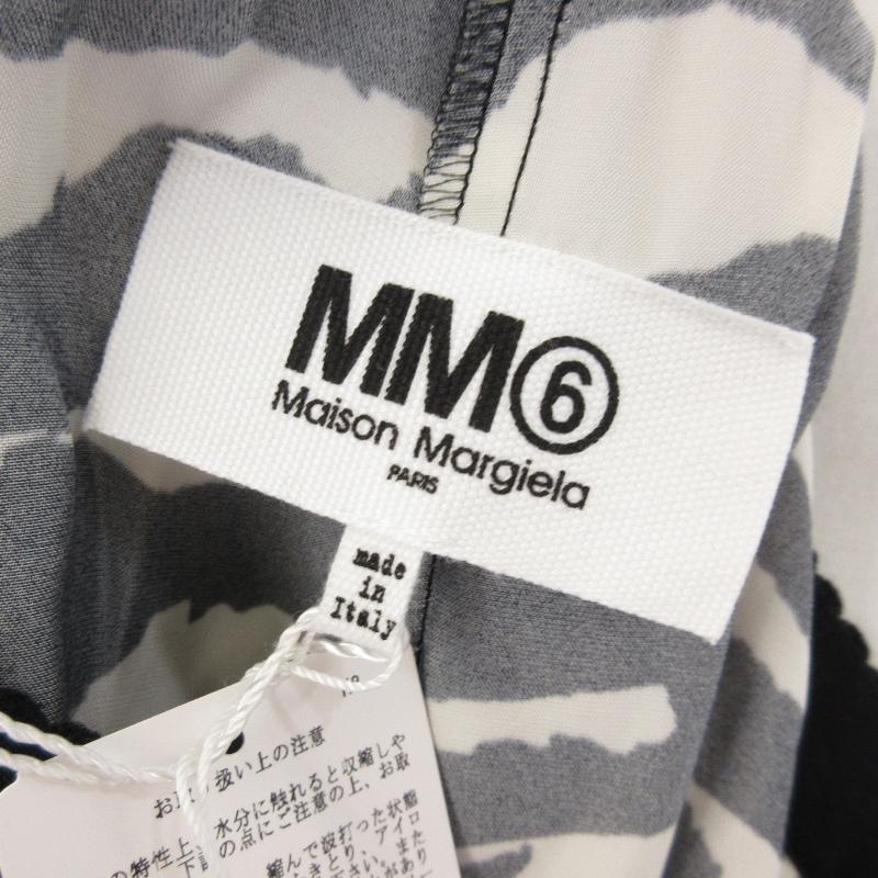 未使用 MM6 Maison Margiela エムエムシックス 総柄 ワイドパンツ  