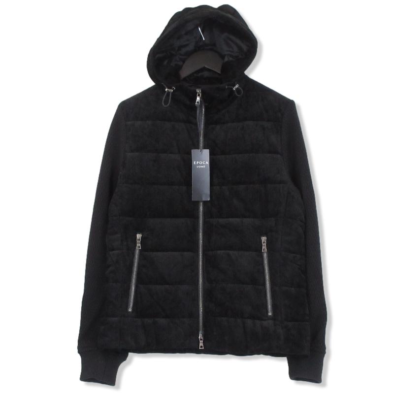 美品♪EPOCA UOMO 中綿 フーデットジャケット ジップパーカー