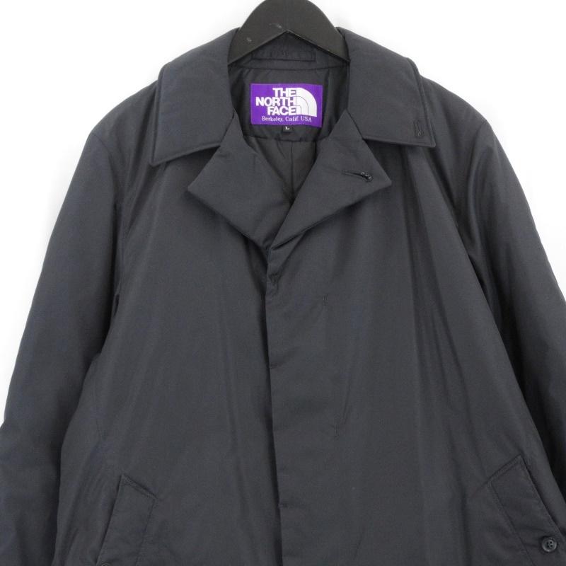 THE NORTH FACE PURPLE LABEL ノースフェイス パープルレーベル ロングコート NY2552N 比翼仕立て ステンカラーコート  黒 L 70014792