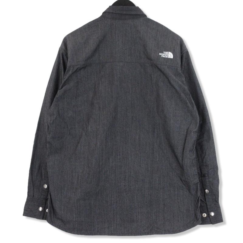 THE NORTH FACE ナイロンデニムヌプシシャツ M 長袖ノースフェイス THE