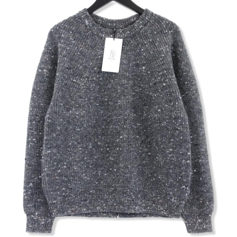 未使用 BATONER バトナー ネップ クルーネック ニット BN-20FM-067  
