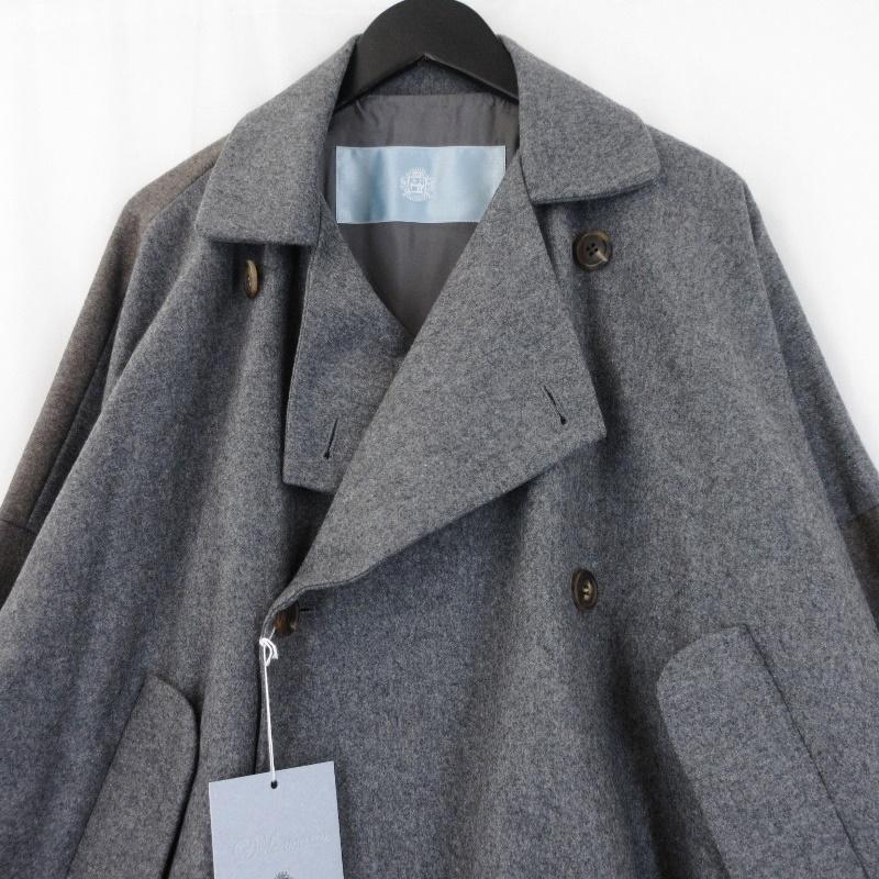 dulcamara フラノダブルロングコート 18aw