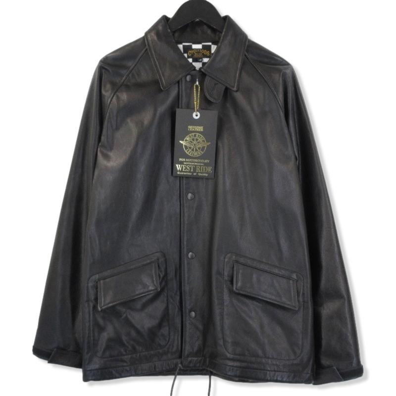 未使用 WESTRIDE ウエストライド レザーコーチジャケット PA-011 未使用 WESTRIDE ウエストライド レザーコーチジャケット PA-011
