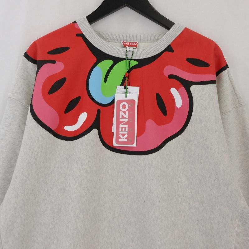 未使用 KENZO ケンゾー オーバーサイズ スウェット FD55SW4764MB 未使用 KENZO ケンゾー オーバーサイズ スウェット FD55SW4764MB