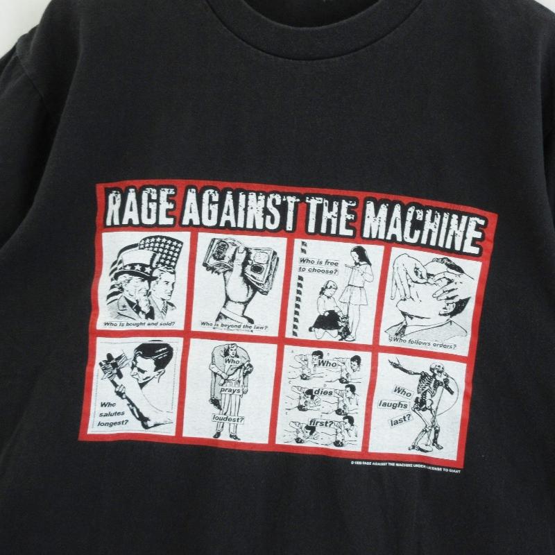ヴィンテージ バンドTシャツ レイジアゲインストザマシーン RAGE AGAINST THE MACHINE 90's Barbara Kruger ブラック 黒   70015557｜classic｜03