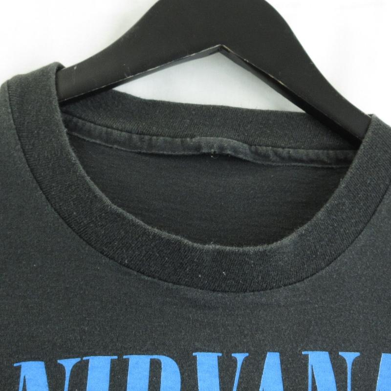 ヴィンテージ バンドTシャツ ニルヴァーナ NIRVANA 90's Sliver シングルステッチ スリヴァー 半袖Tシャツ ブラック 黒   70015560｜classic｜04