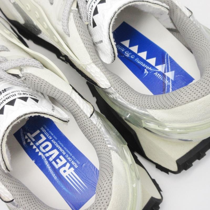 未使用 RUN OF ランオブ 42 REVOLT ICE M 異素材ミックス メッシュ 