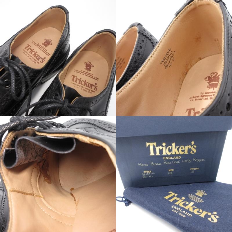 トリッカーズ フルブローグ UK10 トリッカーズ BURTON(バートン) ウイングチップ フルブローグ