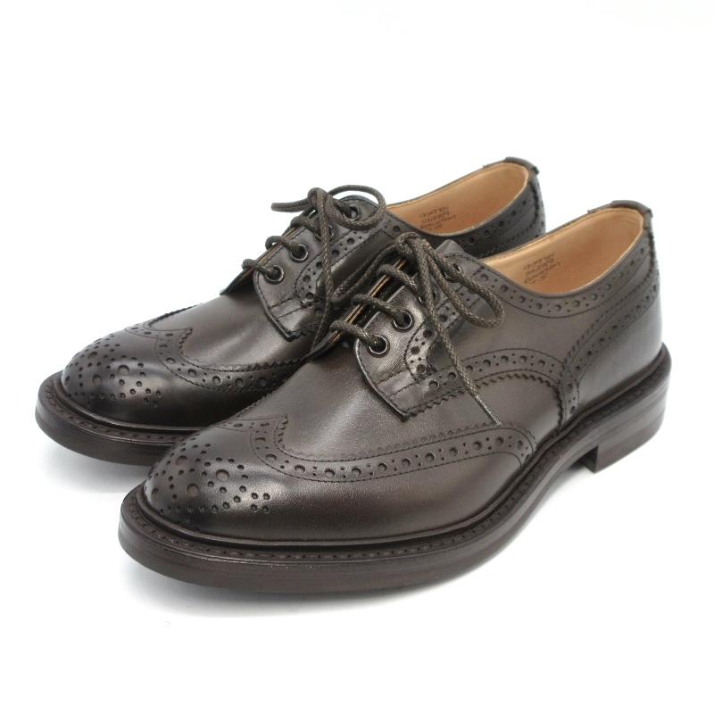 【美品】Trickers BOURTON ダービー UK7 M5633 Tricker's 未使用 トリッカーズ UK7 ウィングチップ M5633/9 BOURTON
