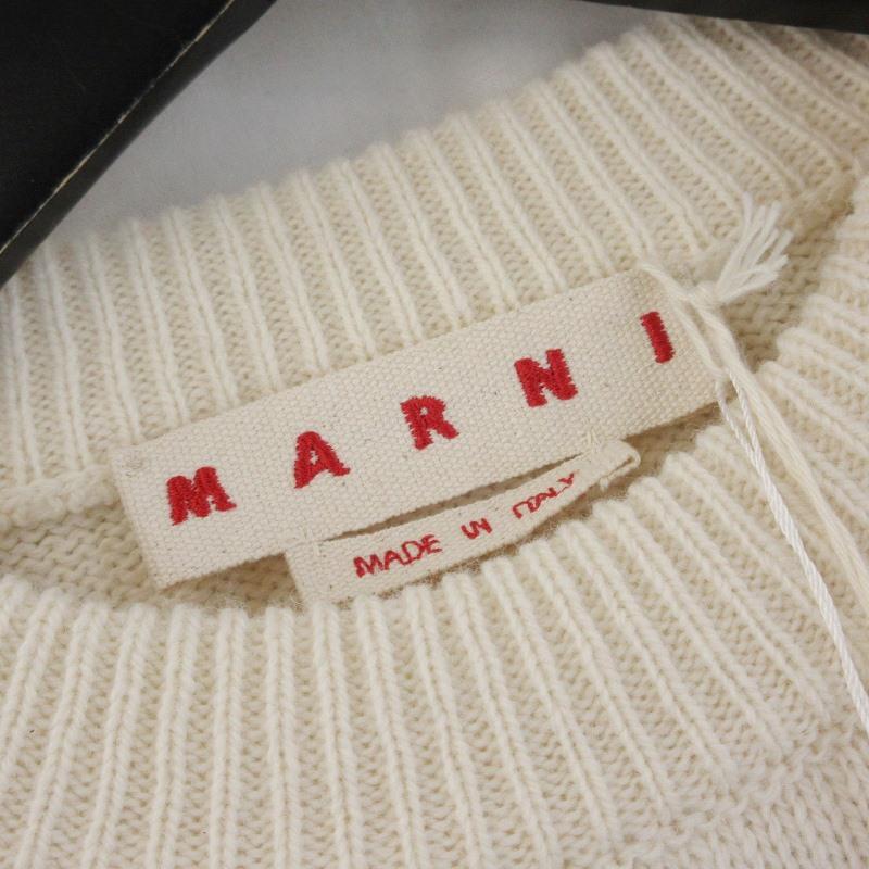 未使用 MARNI マルニ ロゴ クルーネック ニット GCMG0353Q0 UFH942 