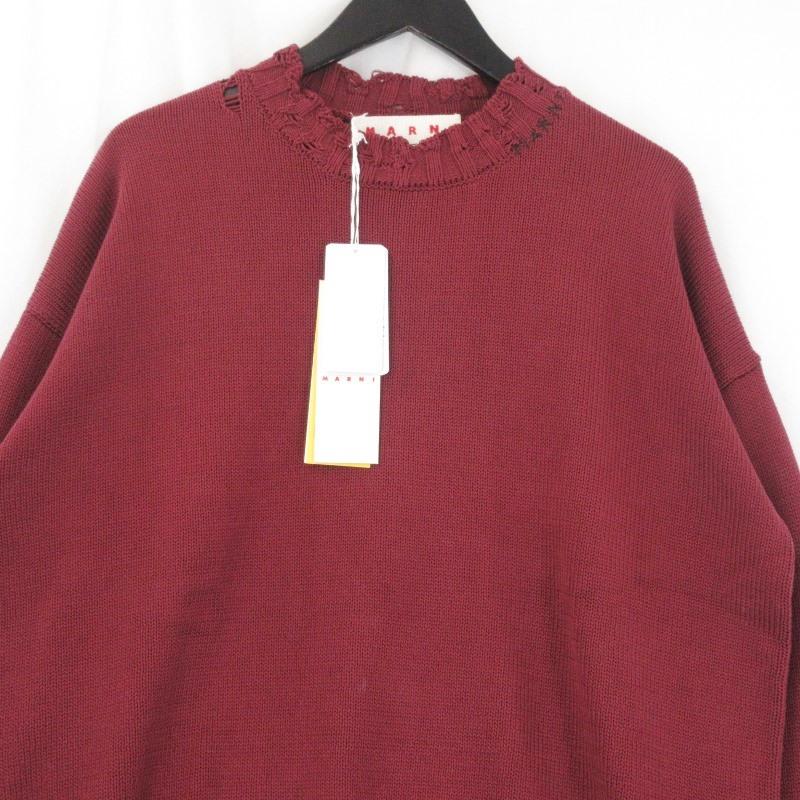 MARNI マルニ 2024年秋冬新作! ロゴ入り タートルニット 新品