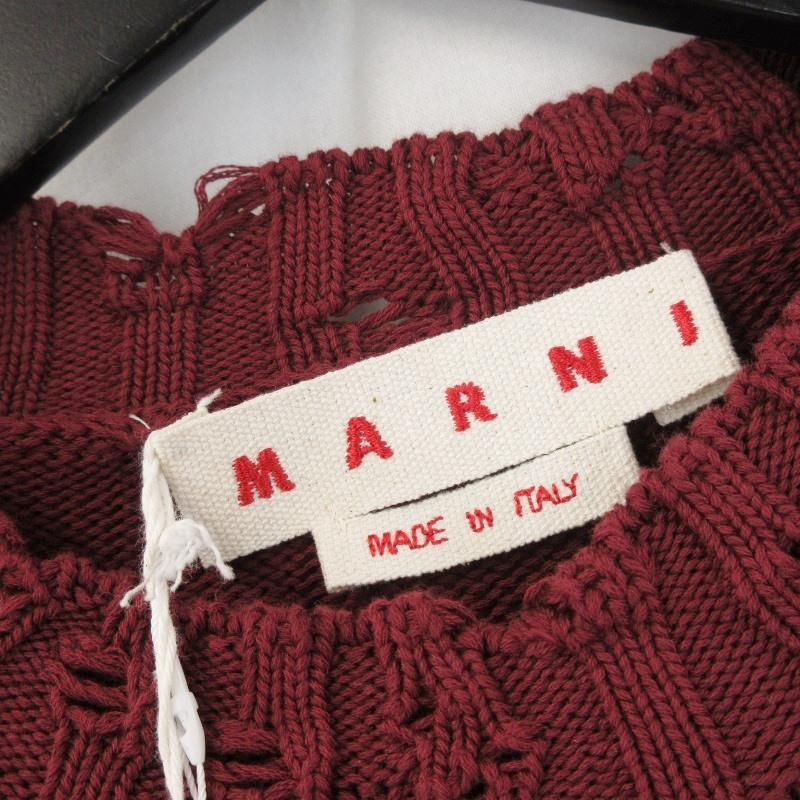 未使用 MARNI マルニ コットンクルーネック ニット GCMG0210A0 UFC652  