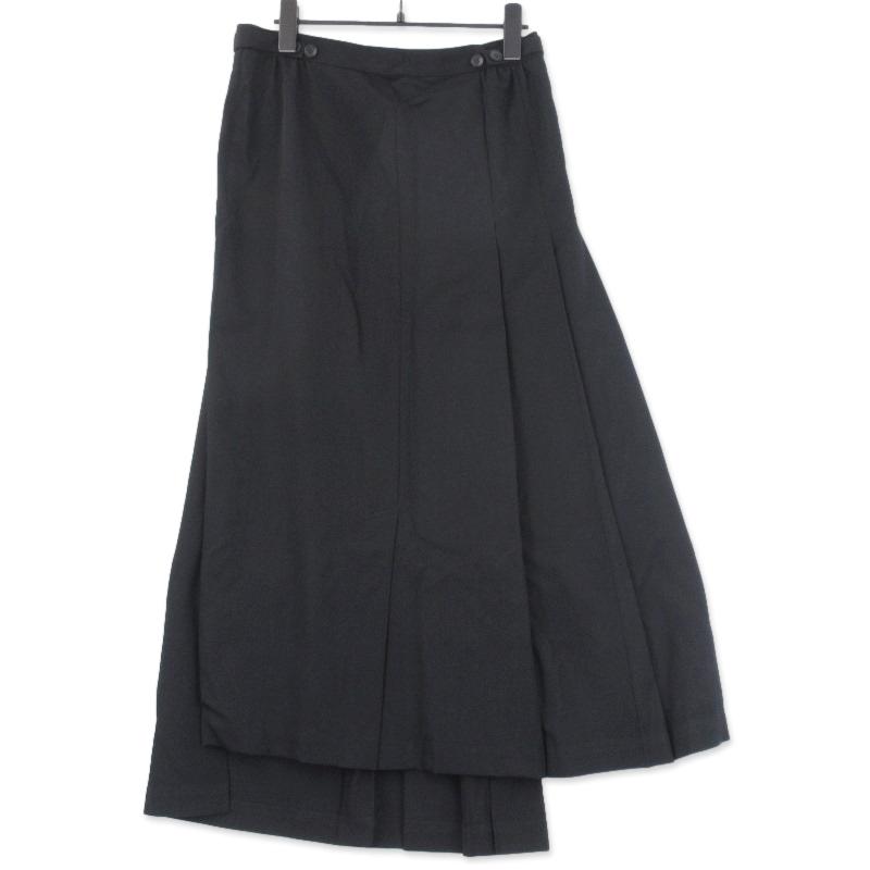 ワイズY'sタイトロングスカート黒サイズ2ウールIライン春秋冬【ヨウジ