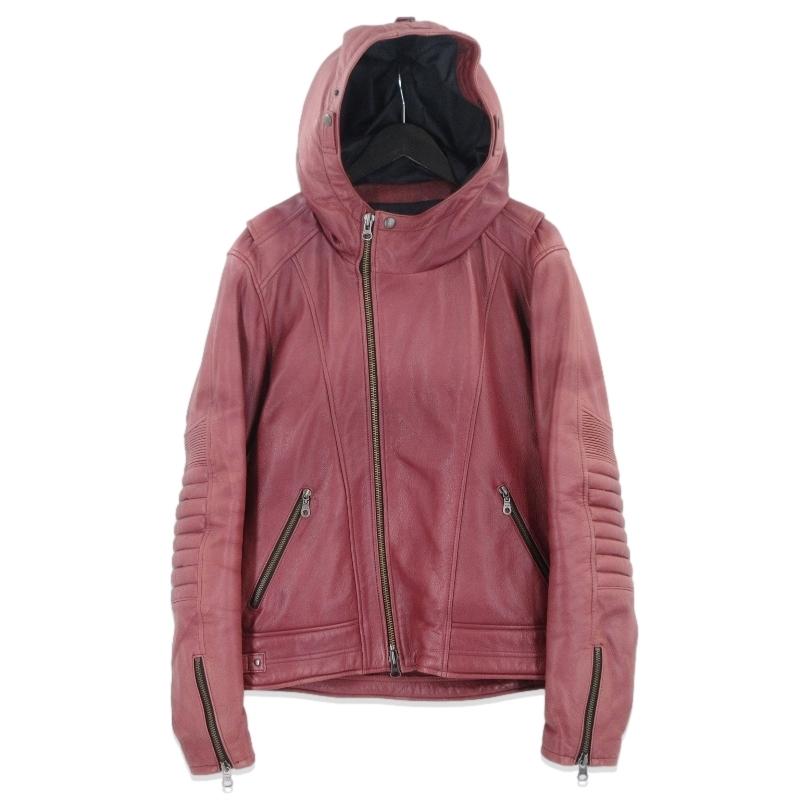 カドヤ KADOYA フーデッドレザージャケット エムアールローデッド K'S