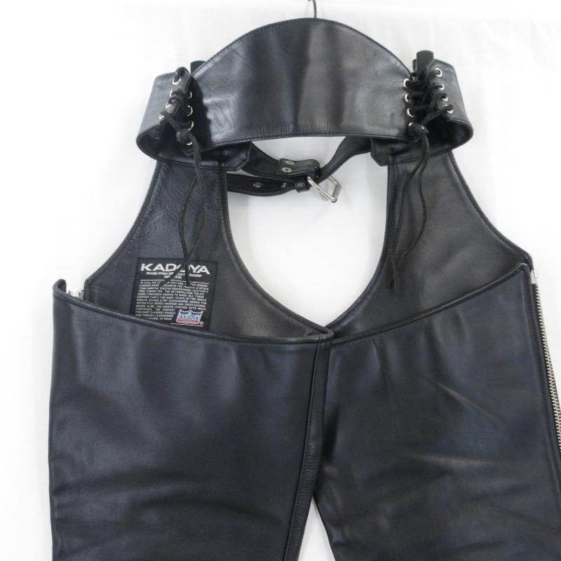 カドヤ KADOYA レザーパンツ SINCE1935 チャップス K
