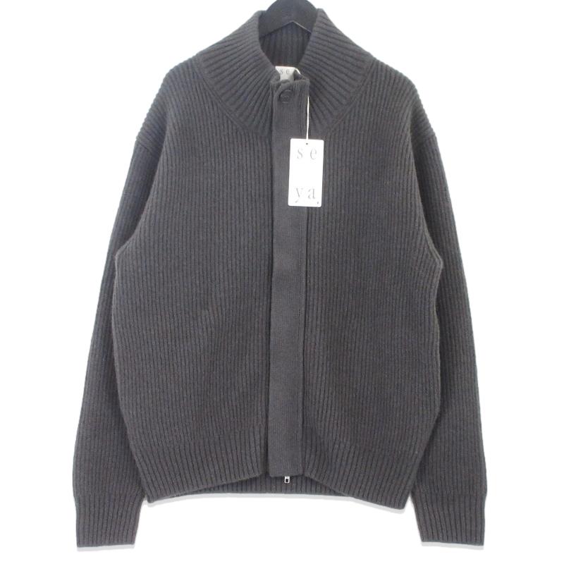 未使用 seya. セヤ ニットブルゾン SG09239K12 CLOUD KNIT 未使用 seya. セヤ ニットブルゾン SG09239K12 CLOUD KNIT