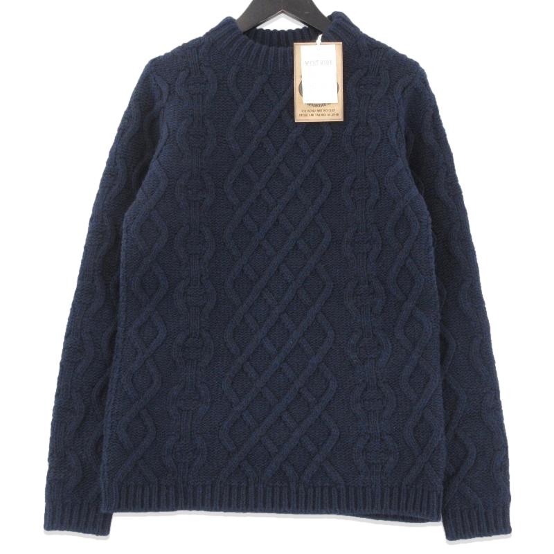 未使用 WEST RIDE ウエストライド ニット CHAIN CABLE KNIT 日本 未使用 WEST RIDE ウエストライド ニット CHAIN CABLE KNIT 日本