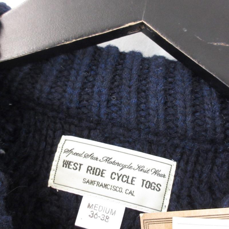 未使用 WEST RIDE ウエストライド ニット CHAIN CABLE KNIT 日本 未使用 WEST RIDE ウエストライド ニット CHAIN CABLE KNIT 日本