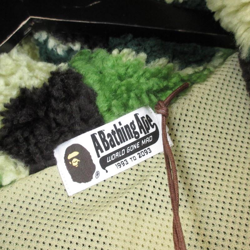 A BATHING APE 未使用 アベイシングエイプ ボアジップパーカー A BATHING APE 未使用 アベイシングエイプ ボアジップパーカー