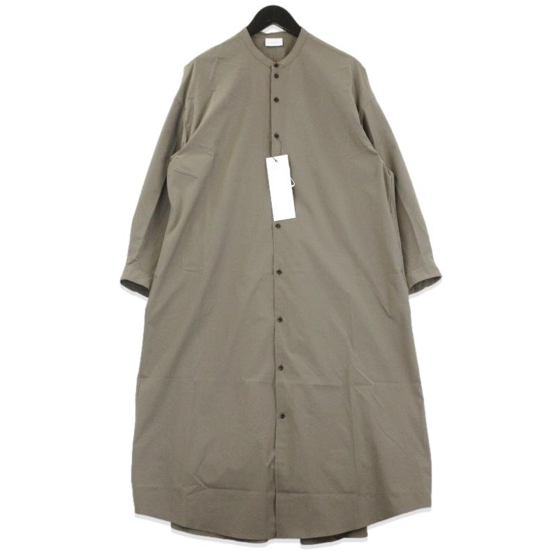 美品2024年製ノーコントロールエアー【定価3.7万】マオカラーシャツワンピース 美品 NO CONTROL AIR ノーコントロールエアー マオカラーシャツ