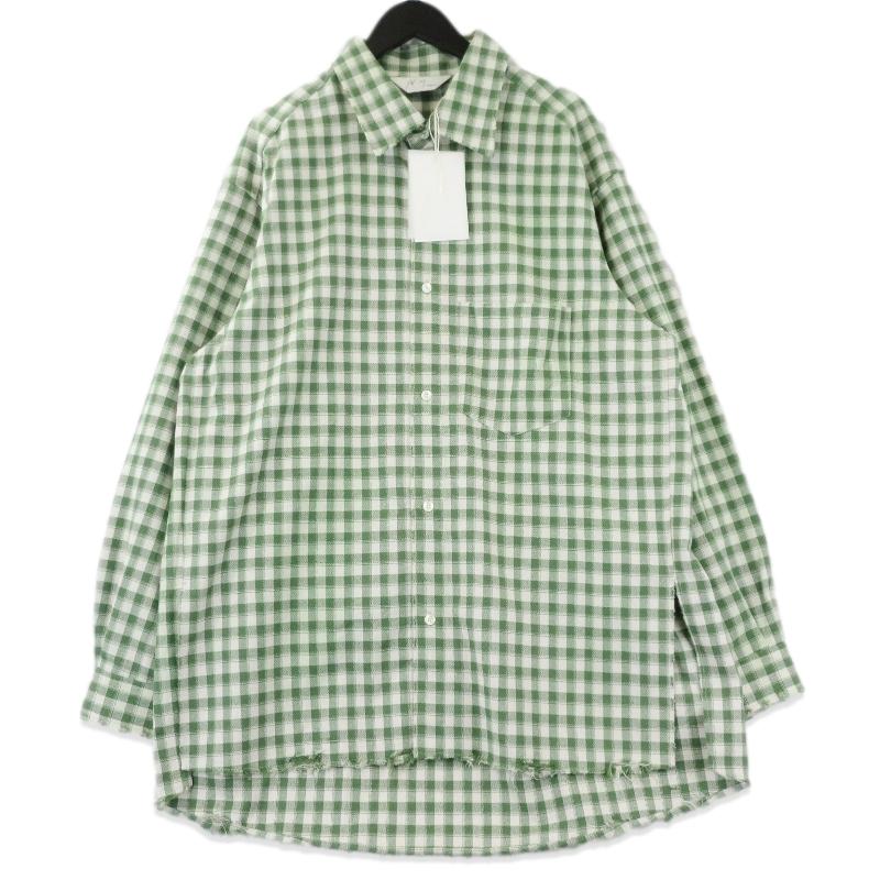 ancellm ダブルガーゼシャツ green size1 シャツ アンセルム ancellm ダブルガーゼシャツ green size1 シャツ アンセルム