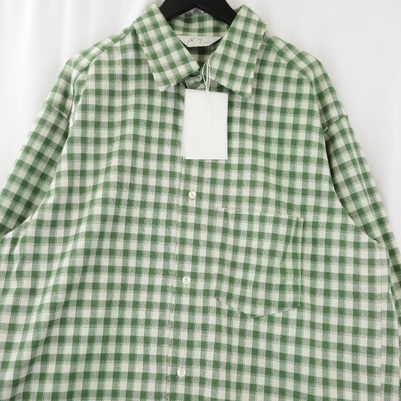 ANCELLM（アンセルム） レーヨンチェック シャツ グリーン サイズ2 ANCELLM／アンセルム／RAYON CHECK SHIRT | ガーデン(GARDEN