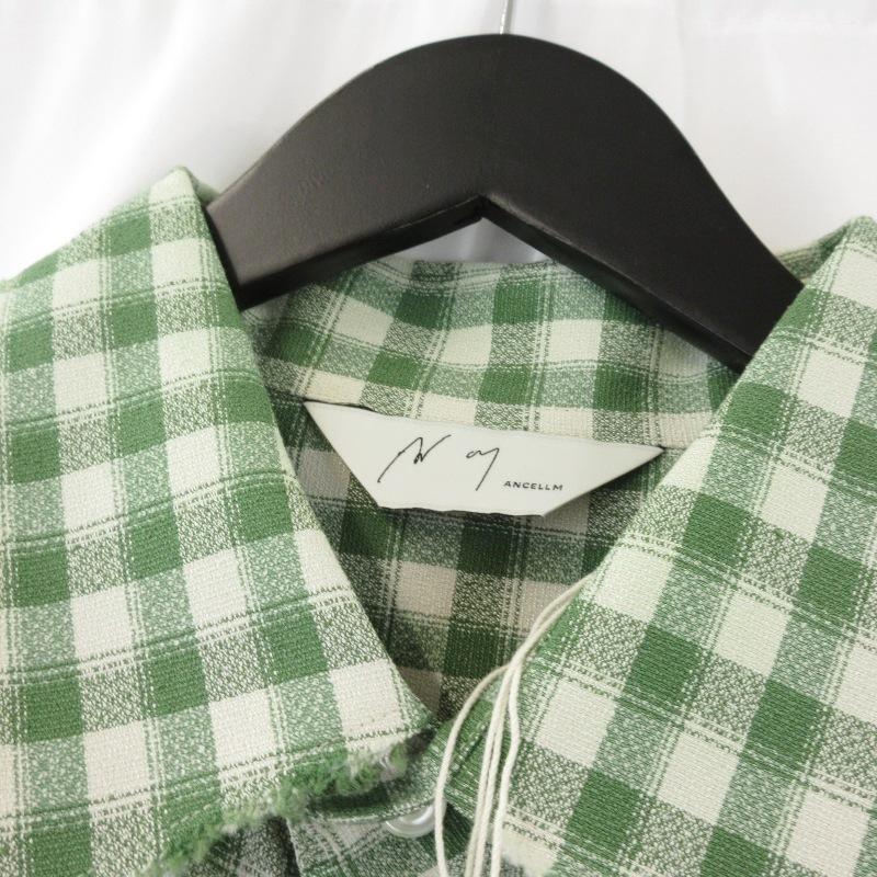 未使用 ANCELLM アンセルム C/R CHECK OVER SHIRT ANC-SH55 長袖