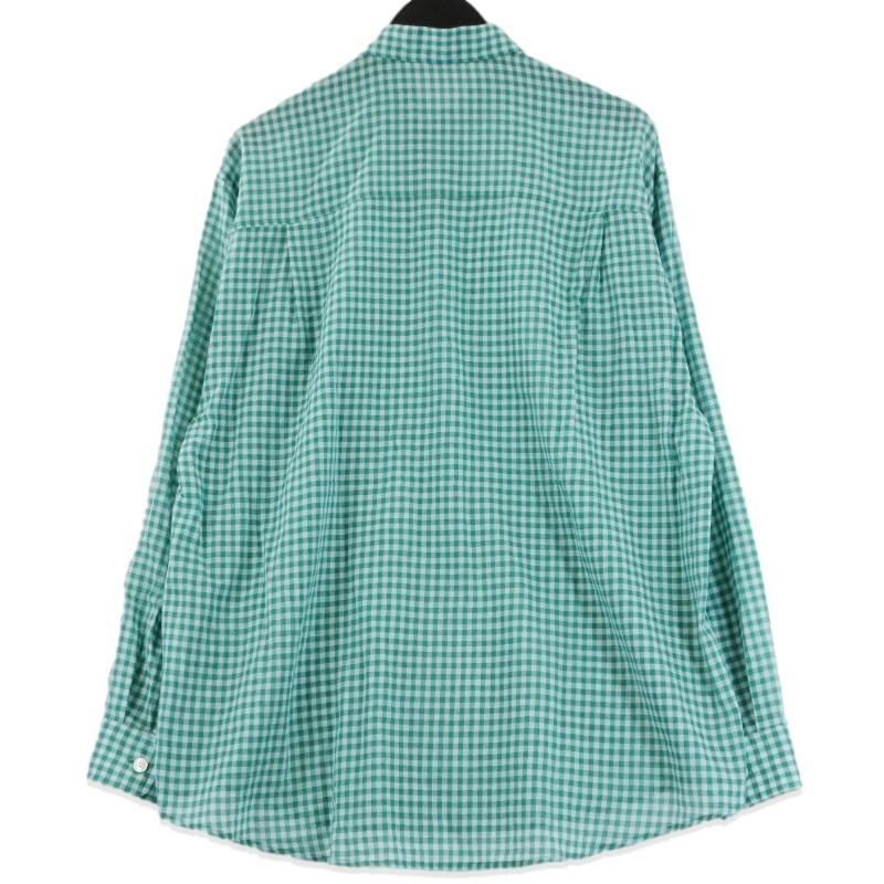 美品 AURALEE オ―ラリー 長袖シャツ A25SS01GC 41800 グリーン 3
