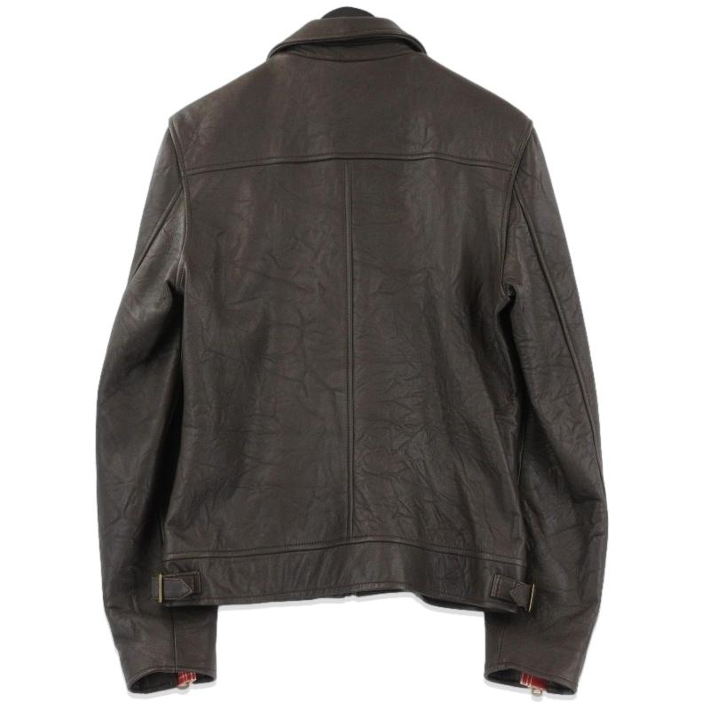 R.NEWBOLD アールニューボールド シングルライダース 6938 羊革 レザー