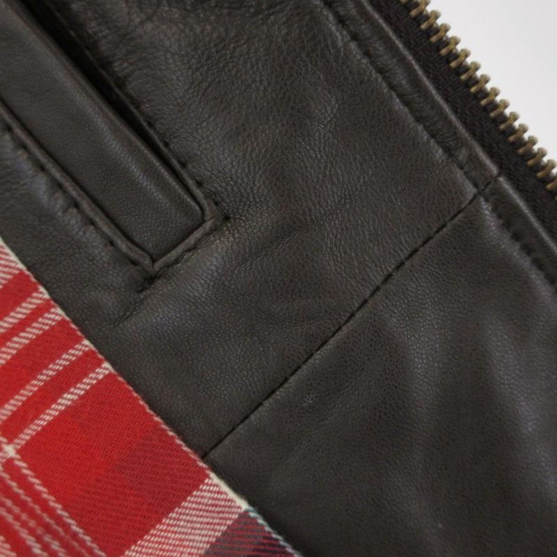 R.NEWBOLD アールニューボールド シングルライダース 6938 羊革 レザー