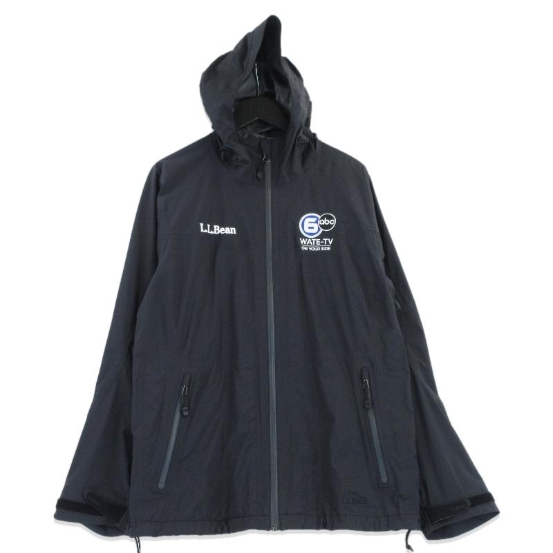 エルエルビーン マウンテンパーカー ナイロンジャケット 刺繍 ブラック XL L.L.Bean（エルエルビーン） ナイロンジャケット ワッペン マウンテン