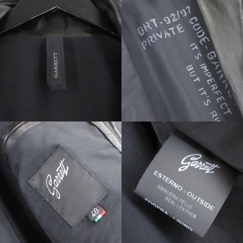GARRETT ギャレット レザージャケット シングルライダース イタリア製